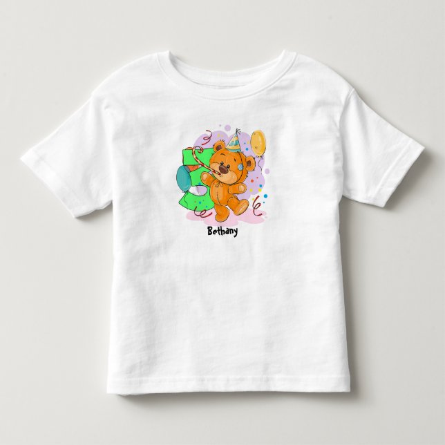 T-shirt Pour Les Tous Petits 3e anniversaire Teddy Bear (Devant)