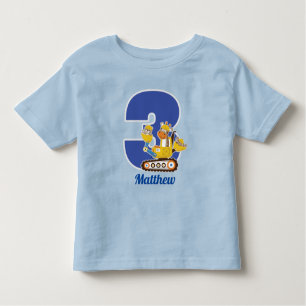 T-shirt Pour Les Tous Petits 3ème Camion de construction d'anniversaire