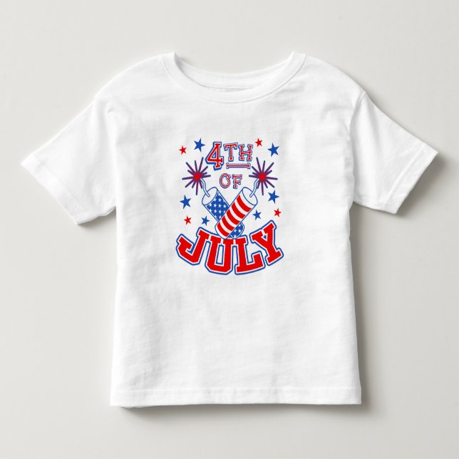 T-shirt Pour Les Tous Petits 4 juillet (Devant)