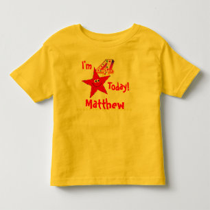 T-shirt Pour Les Tous Petits 4ème Étoiles de rouge de chemise de fête