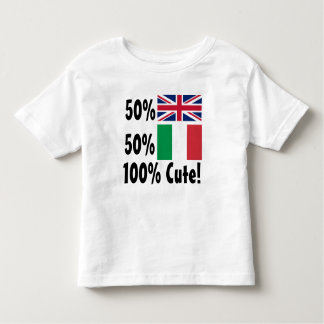 T-shirt Pour Les Tous Petits 50% britannique 50% italien 100% mignonne