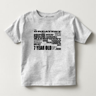 T-shirt Pour Les Tous Petits 7èmes ans de fête d'anniversaire d'amusement fra