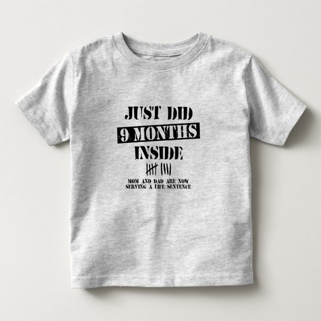T-shirt Pour Les Tous Petits 9 Months Inside (Devant)