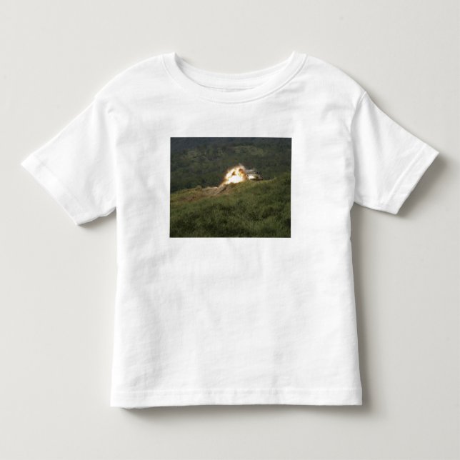 T-shirt Pour Les Tous Petits A Marine a obtenu un succès direct (Devant)