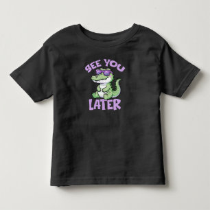 T-shirt Pour Les Tous Petits À plus tard Alligator Professeur Enfants