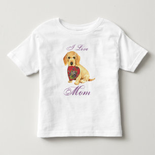 T-shirt Pour Les Tous Petits À poils durs Dachshund Heart Maman