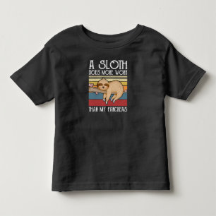 T-shirt Pour Les Tous Petits A Sloth Does More Work Than My Pancreas, diabète 