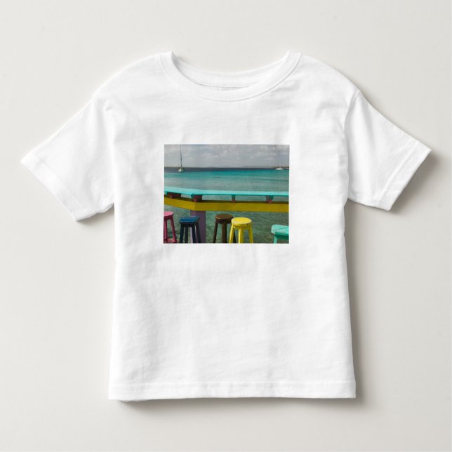 T-shirt Pour Les Tous Petits ABC Islands, BONAIRE, Kralendijk :Vue sur l'océan (Devant)