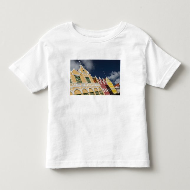 T-shirt Pour Les Tous Petits ABC Islands, CURACAO, Willemstad : Punda (Devant)