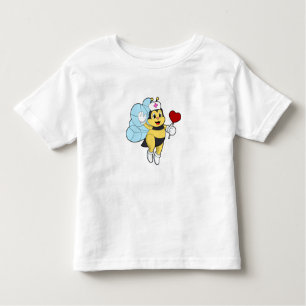 T-shirt Pour Les Tous Petits Abeille comme infirmière avec coeur.PNG