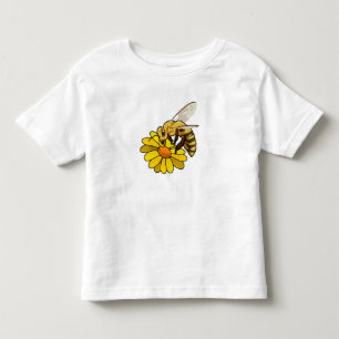 T-shirt Pour Les Tous Petits Abeille en fleurs