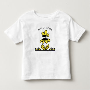 T-shirt Pour Les Tous Petits Abeille mignonne et fleur