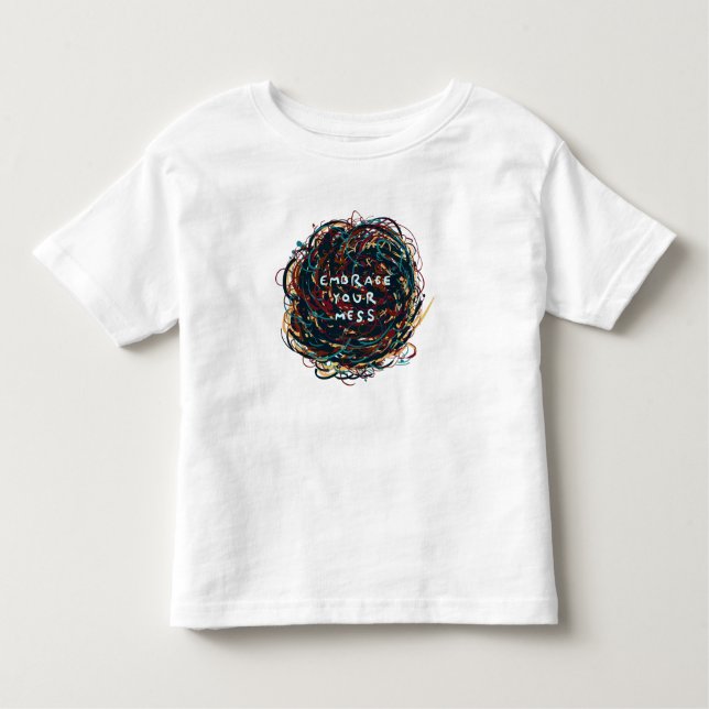 T-shirt Pour Les Tous Petits Acceptez votre Mess (Devant)