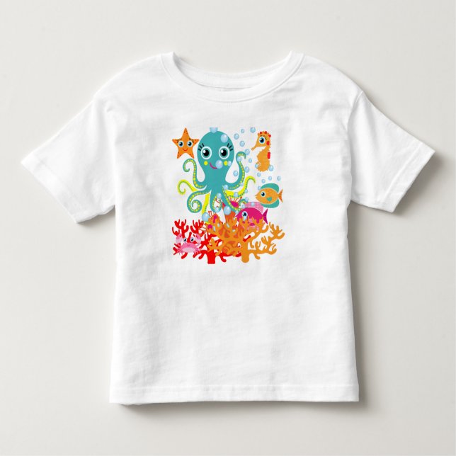 T-shirt Pour Les Tous Petits Accueil vers l'océan (Devant)