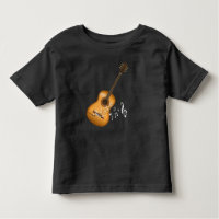 Acoustic Guitar Player Musical Notes Musicien d'ar