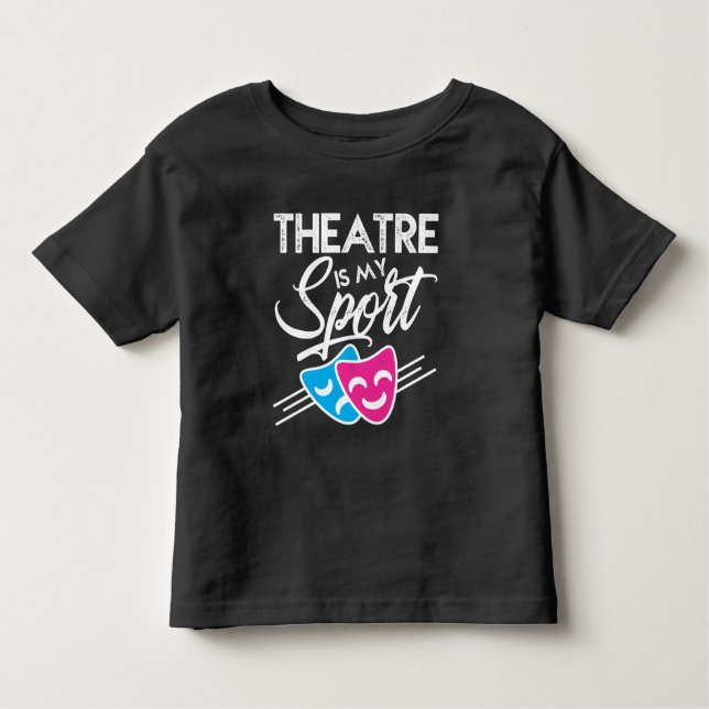 T-shirt Pour Les Tous Petits Acteurs du théâtre Masque Humour dramatique Broadw (Devant)
