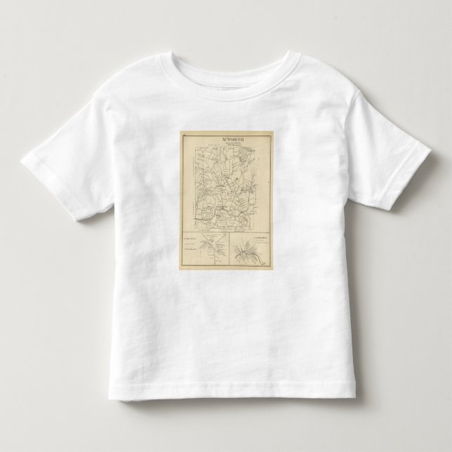 T-shirt Pour Les Tous Petits Acworth, le comté de Sullivan (Devant)