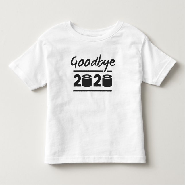 T-shirt Pour Les Tous Petits Adieu papier toilette 2020 - c’est fini (Devant)