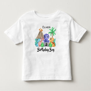 T-shirt Pour Les Tous Petits Adorable Baby Dinosaures Anniversaire Teddler T-sh