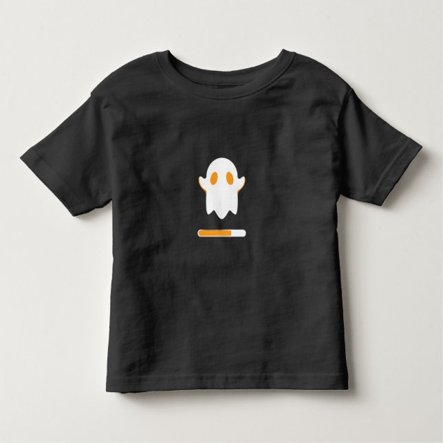 T-shirt Pour Les Tous Petits Adorable Ghost & Loading Bar (Devant)