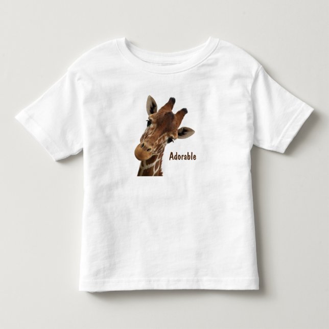 T-shirt Pour Les Tous Petits Adorable Giraffe (Devant)