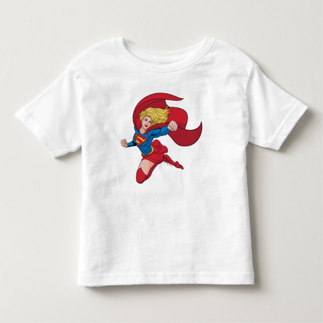 T-shirt Pour Les Tous Petits Adorable Stance Supergirl (Devant)