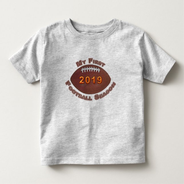 T-shirt Pour Les Tous Petits Adorablement mignonne première saison de football  (Devant)