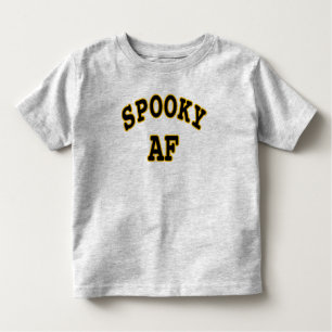T-shirt Pour Les Tous Petits AF éffrayante - HALLOWEEN LAITEMENT