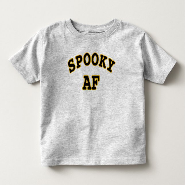 T-shirt Pour Les Tous Petits AF éffrayante - HALLOWEEN LAITEMENT (Devant)