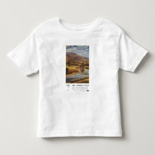 T-shirt Pour Les Tous Petits Affiche britannique de chemins de fer de scène de