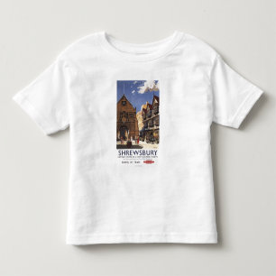 T-shirt Pour Les Tous Petits Affiche britannique de chemins de fer de vieille