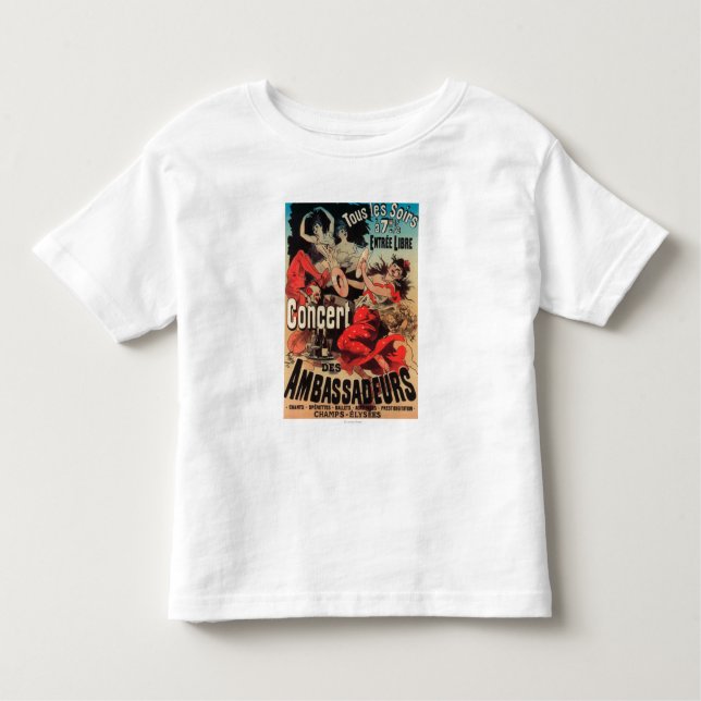 T-shirt Pour Les Tous Petits Affiche de concert sur l'avenue De Champs-Elysees (Devant)
