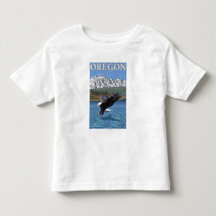 T-shirt Pour Les Tous Petits Affiche de plongée chauve de Vintage voyage