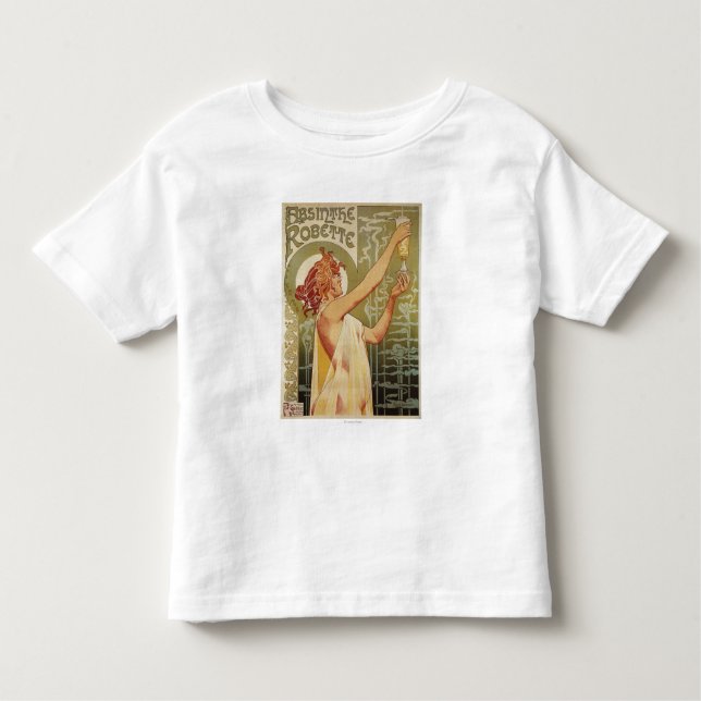 T-shirt Pour Les Tous Petits Affiche de publicité d'absinthe de Robette (Devant)