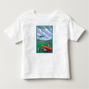 T-shirt Pour Les Tous Petits Affiche de Vintage voyage de champ de Boeing