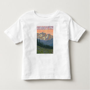 T-shirt Pour Les Tous Petits Affiche de Vintage voyage de fleurs de ressort
