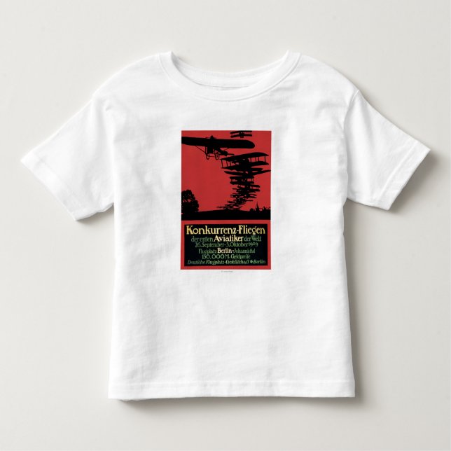 T-shirt Pour Les Tous Petits Affiche promotionnelle d'aérodrome de (Devant)
