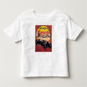 T-shirt Pour Les Tous Petits Affiche promotionnelle d'automobile de Peugeot