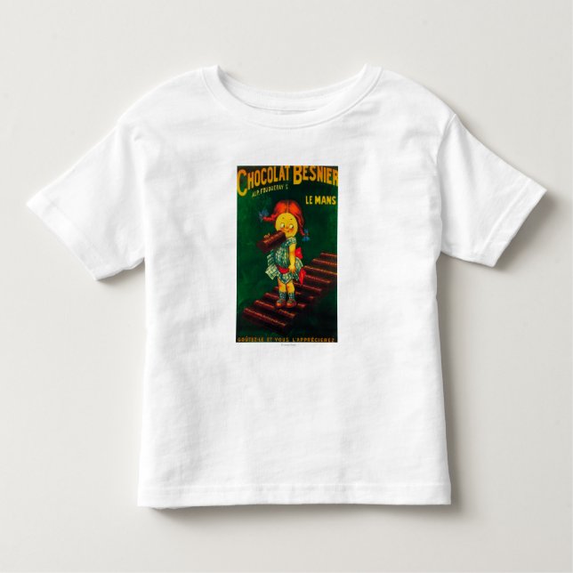T-shirt Pour Les Tous Petits Affiche promotionnelle de chocolat de Besnier (Devant)