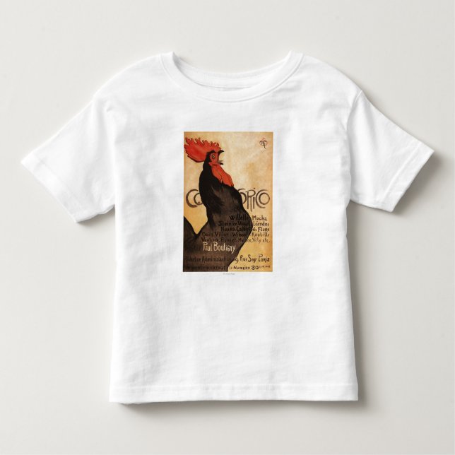 T-shirt Pour Les Tous Petits Affiche promotionnelle de coq périodique de (Devant)