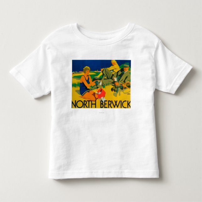 T-shirt Pour Les Tous Petits Affiche promotionnelle de côte de golf (Devant)