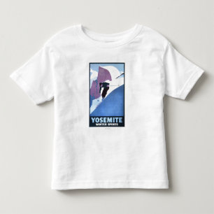 T-shirt Pour Les Tous Petits Affiche promotionnelle de ski de sports d'hiver