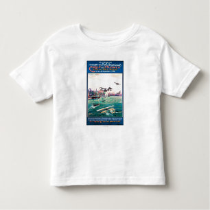 T-shirt Pour Les Tous Petits Affiche promotionnelle décommandée d'avion de