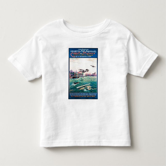 T-shirt Pour Les Tous Petits Affiche promotionnelle décommandée d'avion de (Devant)