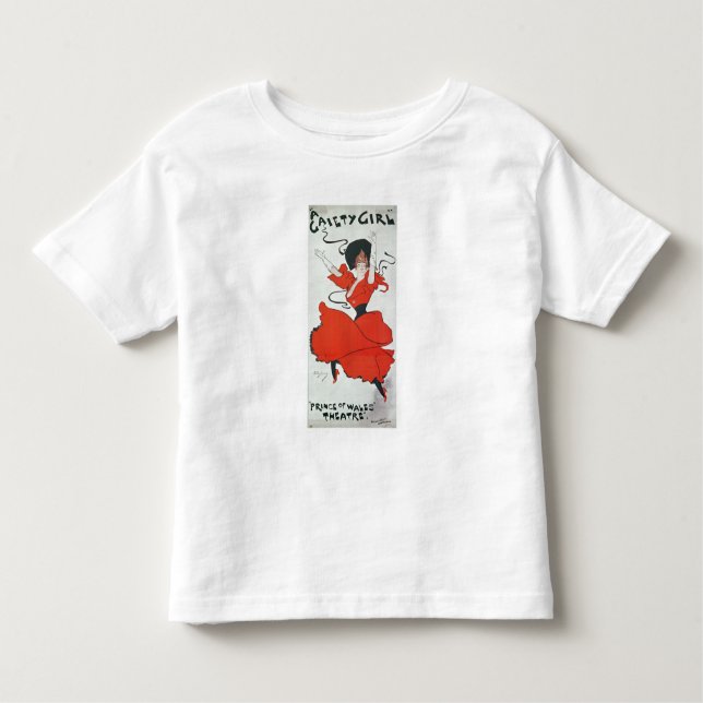 T-shirt Pour Les Tous Petits Affiche publicitaire 'A Gaiety Girl' au Prince o (Devant)