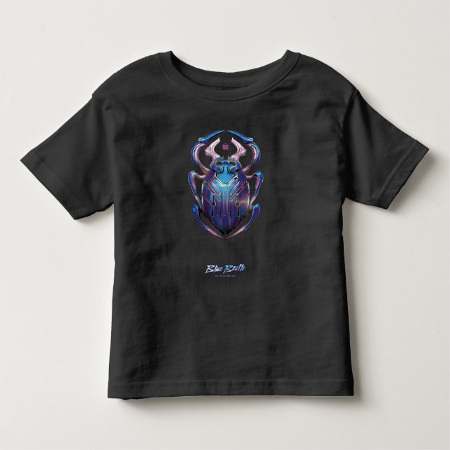 T-shirt Pour Les Tous Petits Affiche théâtrale Blue Beetle Scarab (Devant)