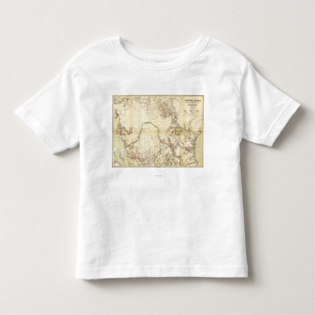 T-shirt Pour Les Tous Petits AfricaPanoramic central MapCentral Afrique (Devant)