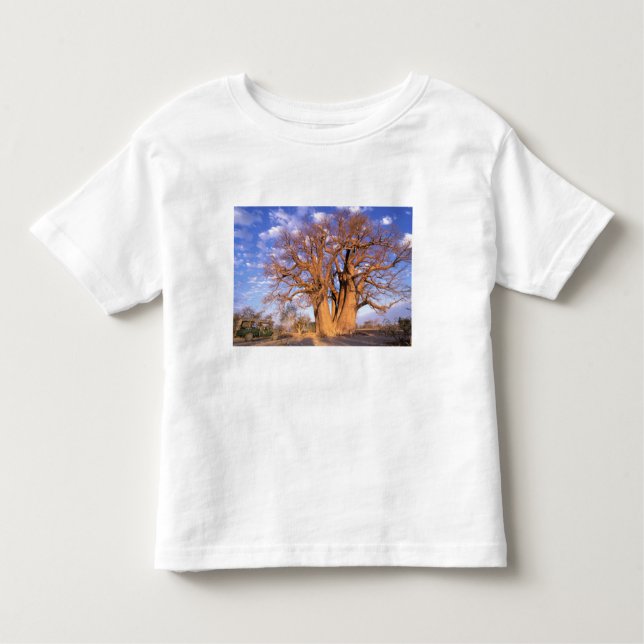 T-shirt Pour Les Tous Petits Afrique, Botswana, delta de l'Okavango. Baobab (Devant)