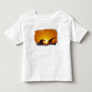 T-shirt Pour Les Tous Petits Afrique, Botswana, Parc national de Chobe, Girafe