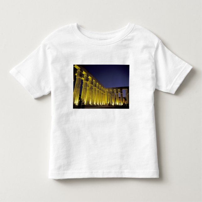 T-shirt Pour Les Tous Petits Afrique, Egypte, Louxor. Cour solaire d'Amenhotep (Devant)